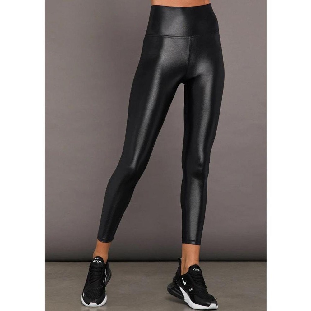 Carbon38 Takara Shine Leggings Women's Small Black‎ High Waisted Athleisure Gym